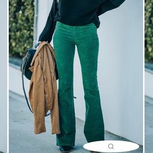 Newburry Kustom Green Corduroy Bell bottoms